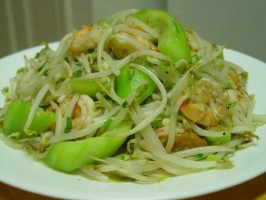 Mướp xào gà